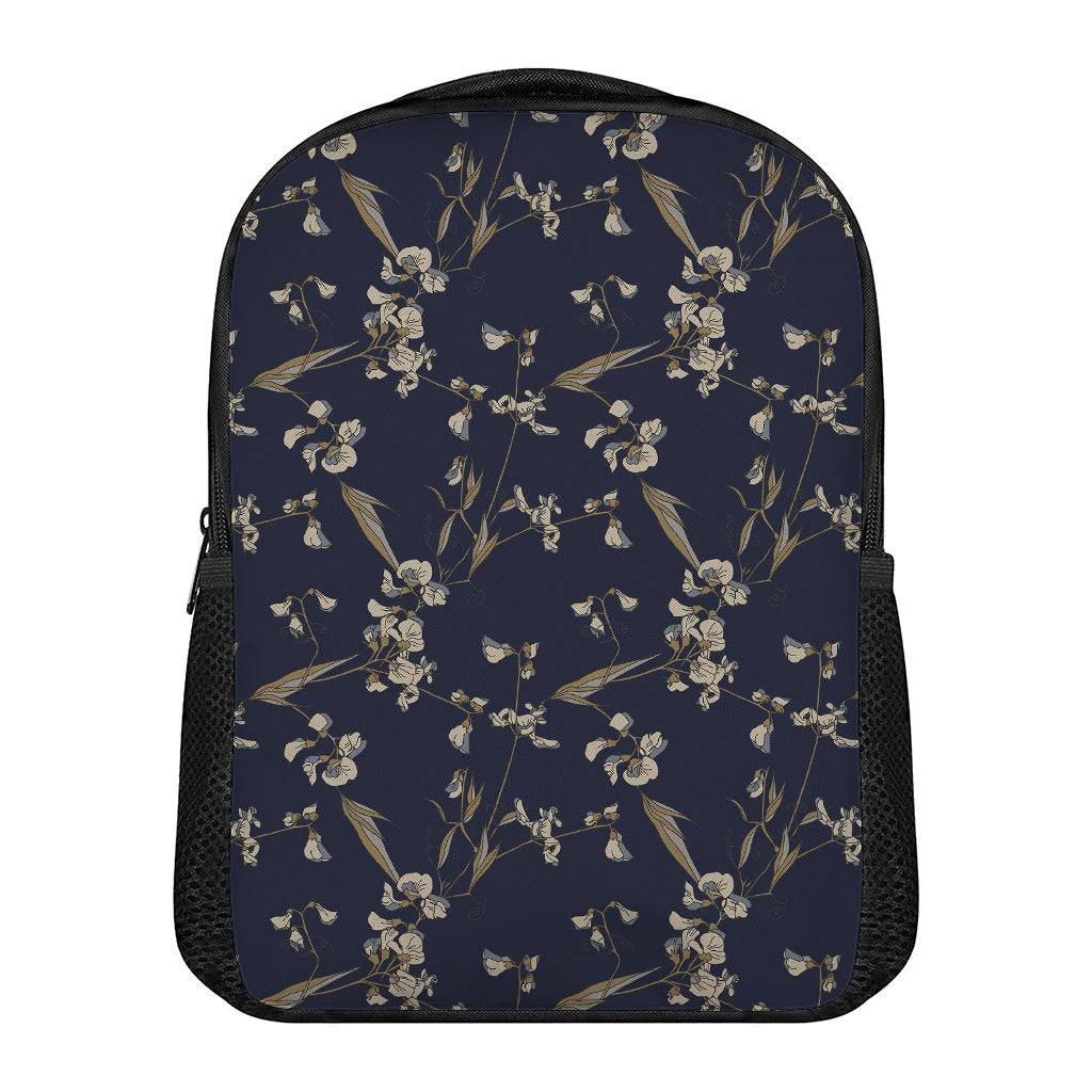 Vintage Sweet Pea Pattern Print Casual Backpack