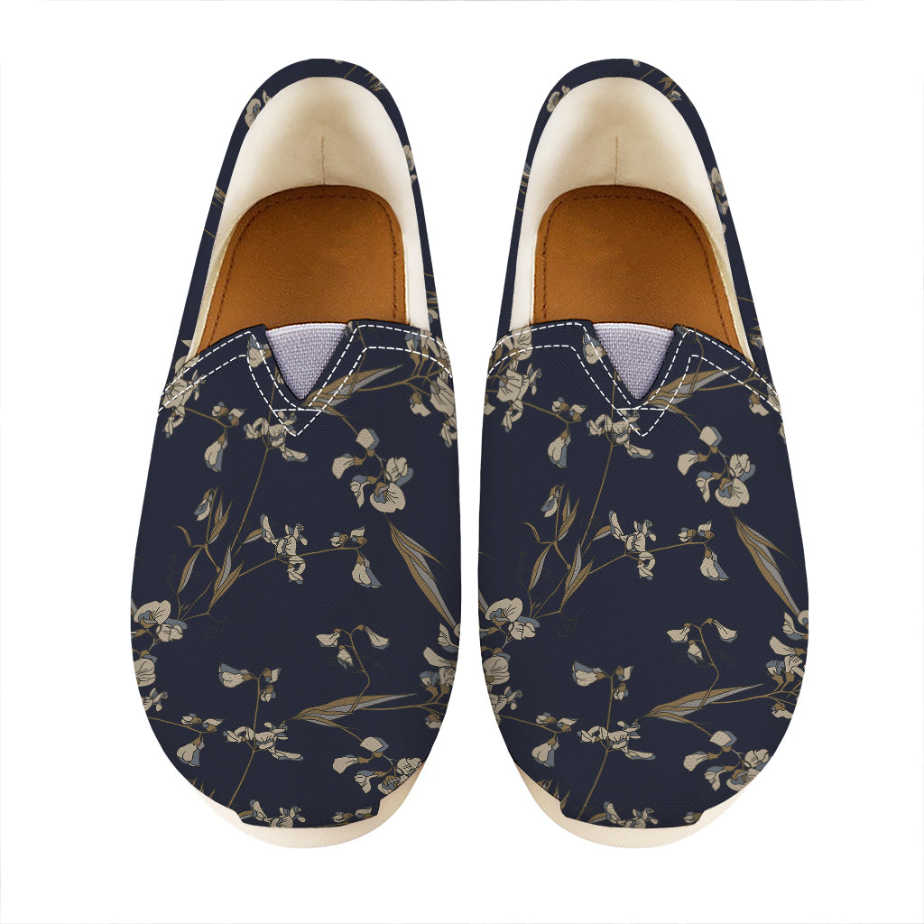 Vintage Sweet Pea Pattern Print Casual Shoes