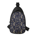 Vintage Sweet Pea Pattern Print Sling Bag