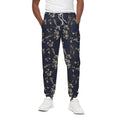 Vintage Sweet Pea Pattern Print Cotton Sweatpants