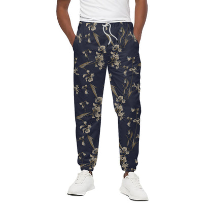 Vintage Sweet Pea Pattern Print Cotton Pants