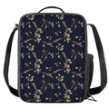 Vintage Sweet Pea Pattern Print Crossbody Lunch Bag