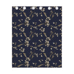 Vintage Sweet Pea Pattern Print Curtain