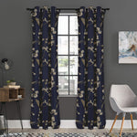 Vintage Sweet Pea Pattern Print Curtain