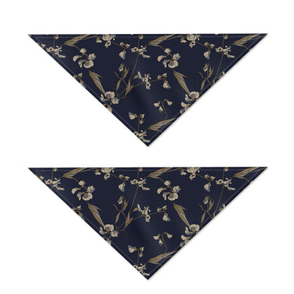 Vintage Sweet Pea Pattern Print Dog Bandana