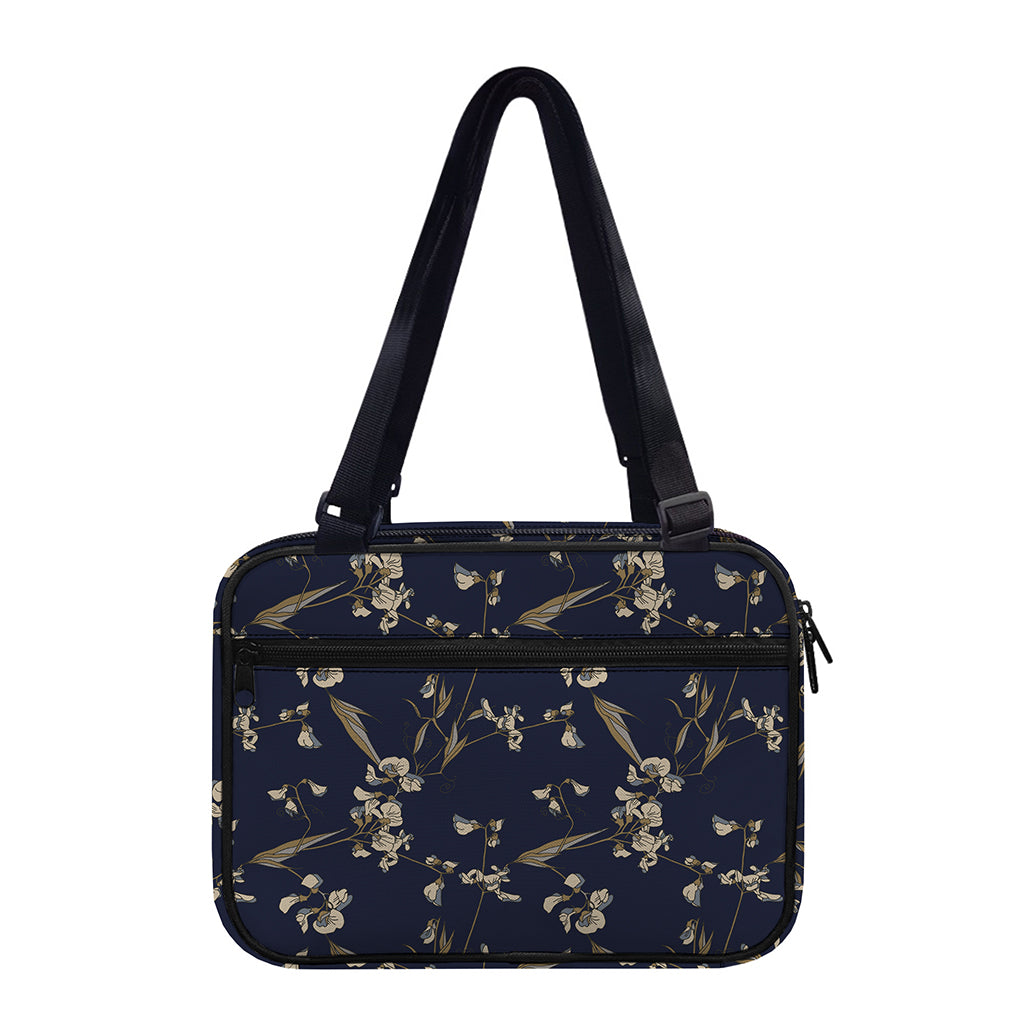 Vintage Sweet Pea Pattern Print Double Strap Bible Bag