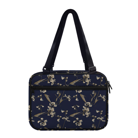 Vintage Sweet Pea Pattern Print Double Strap Bible Bag