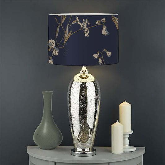 Vintage Sweet Pea Pattern Print Drum Lamp Shade
