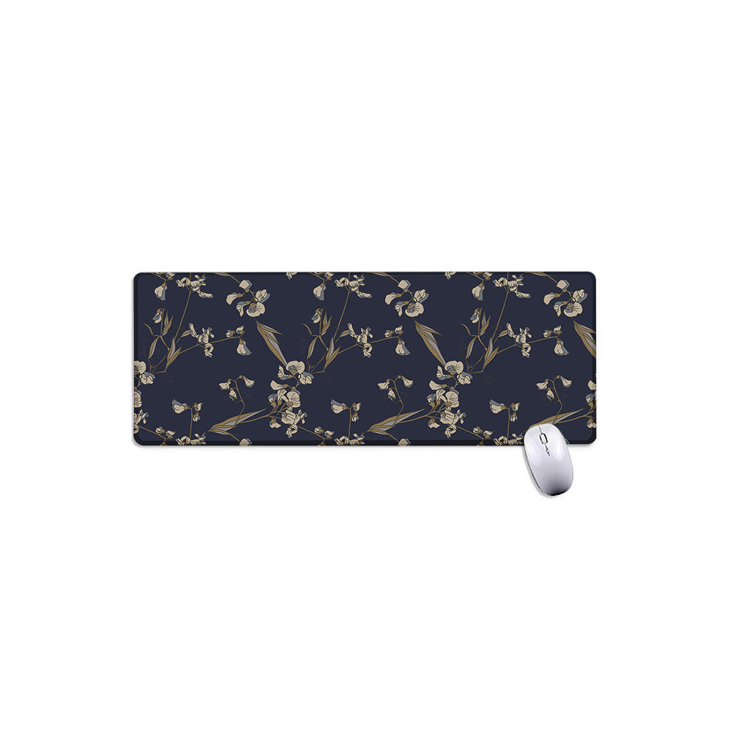 Vintage Sweet Pea Pattern Print Extended Mouse Pad