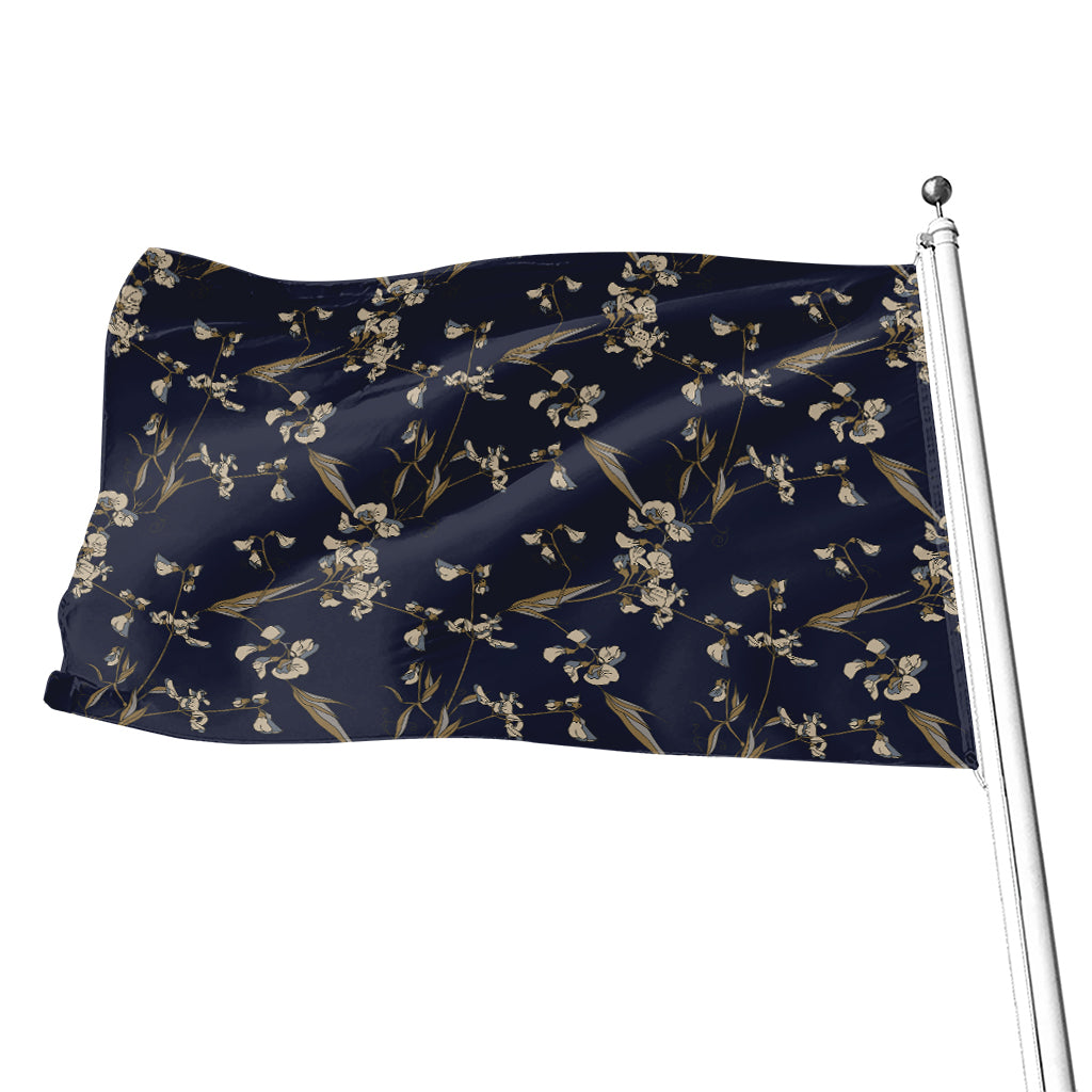 Vintage Sweet Pea Pattern Print Flag