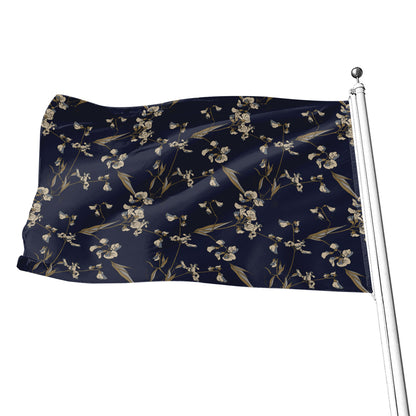Vintage Sweet Pea Pattern Print Flag