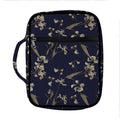 Vintage Sweet Pea Pattern Print Front Pocket Bible Bag