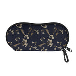 Vintage Sweet Pea Pattern Print Glasses Case