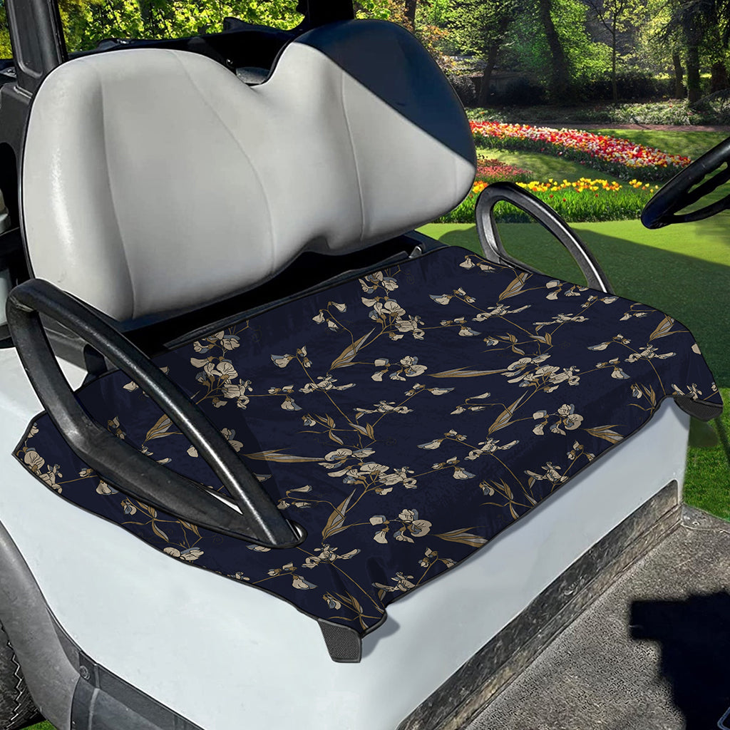 Vintage Sweet Pea Pattern Print Golf Cart Seat Cover