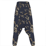 Vintage Sweet Pea Pattern Print Hammer Pants
