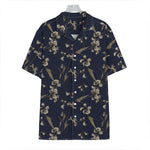 Vintage Sweet Pea Pattern Print Hawaiian Shirt