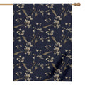 Vintage Sweet Pea Pattern Print House Flag