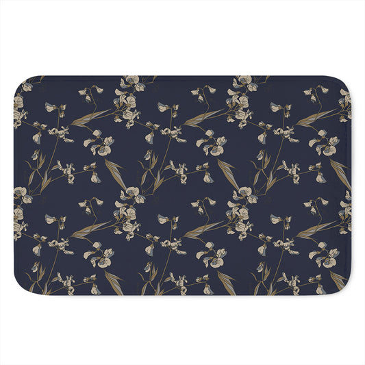 Vintage Sweet Pea Pattern Print Indoor Door Mat