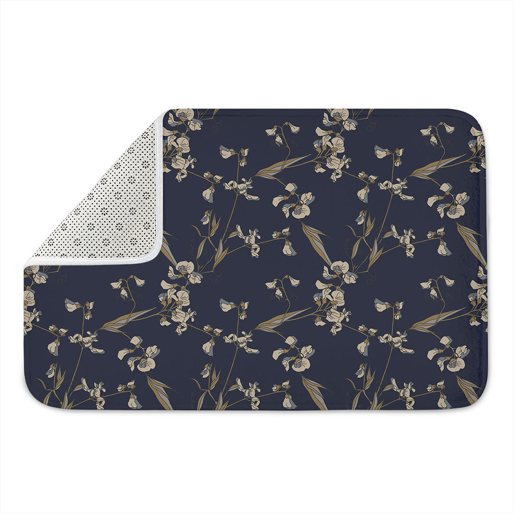 Vintage Sweet Pea Pattern Print Indoor Door Mat