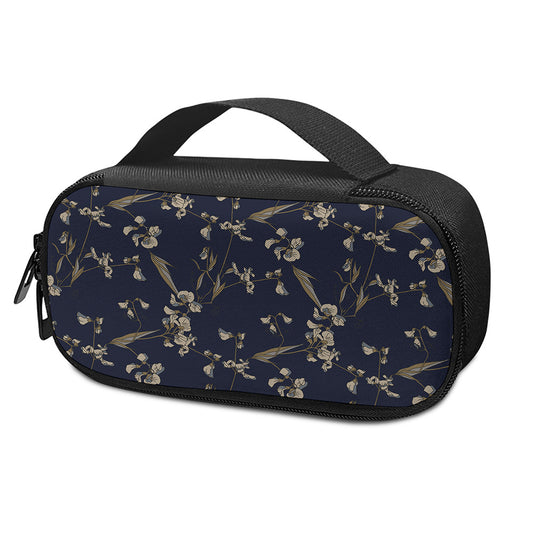 Vintage Sweet Pea Pattern Print Insulin Cooler Travel Case