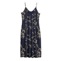 Vintage Sweet Pea Pattern Print Jersey Midi Cami Dress