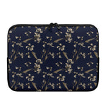 Vintage Sweet Pea Pattern Print Laptop Sleeve
