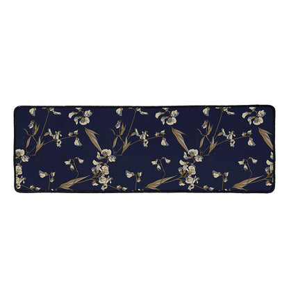 Vintage Sweet Pea Pattern Print Long Kitchen Mat