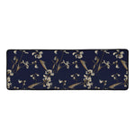 Vintage Sweet Pea Pattern Print Long Kitchen Mat