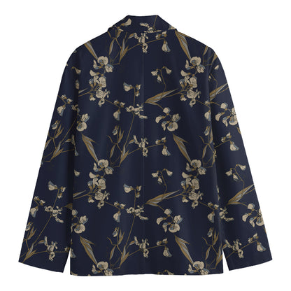 Vintage Sweet Pea Pattern Print Men's Blazer