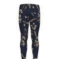 Vintage Sweet Pea Pattern Print Men's Leggings