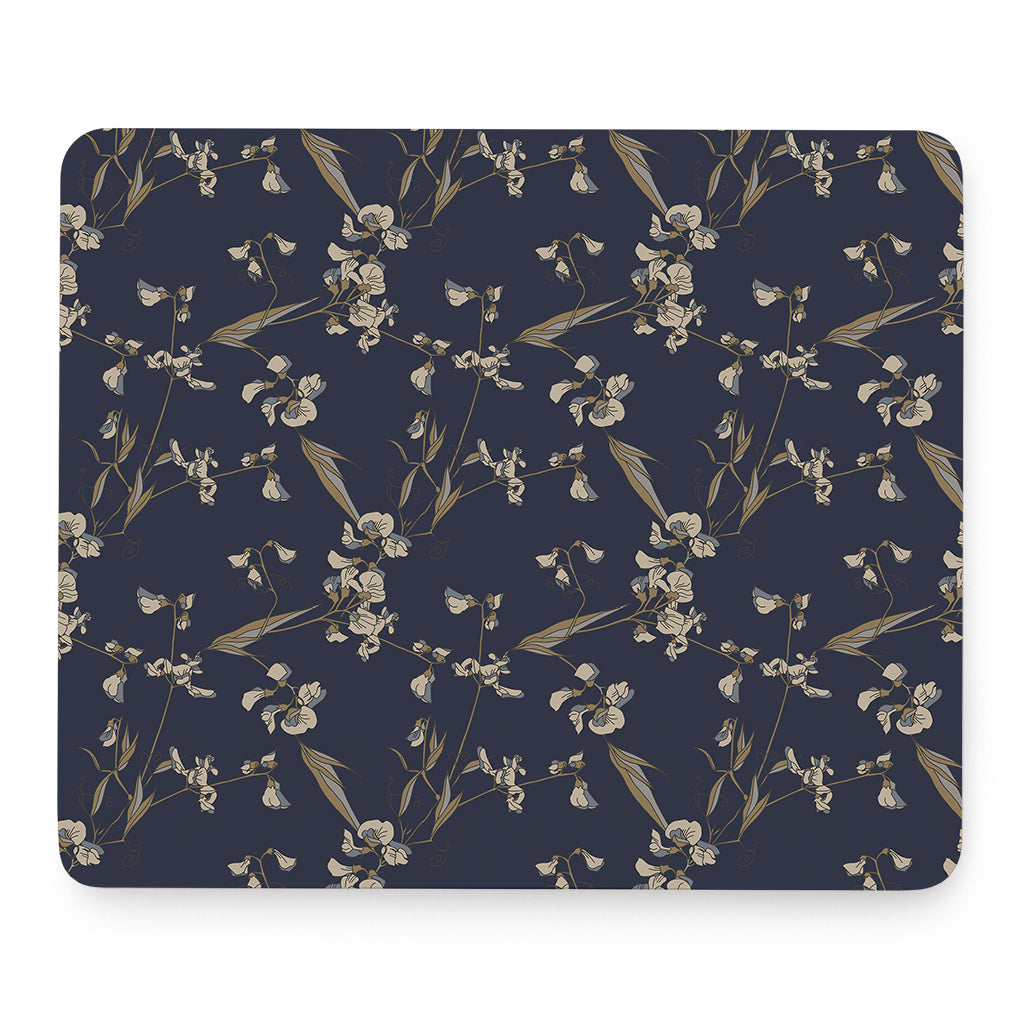 Vintage Sweet Pea Pattern Print Mouse Pad