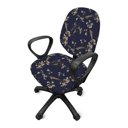 Vintage Sweet Pea Pattern Print Office Chair Cover
