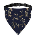 Vintage Sweet Pea Pattern Print Over The Collar Dog Bandana