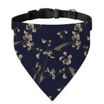 Vintage Sweet Pea Pattern Print Over The Collar Dog Bandana