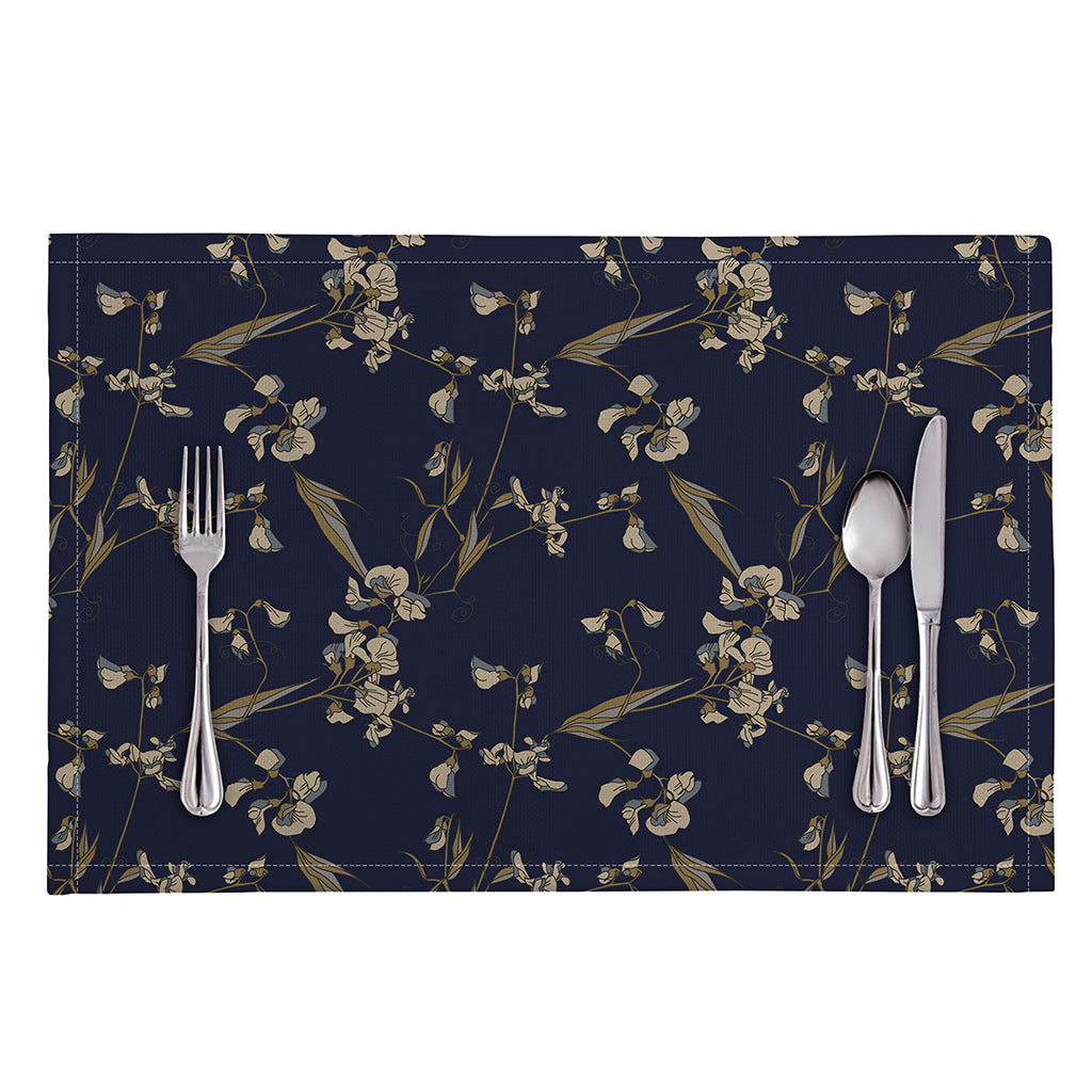 Vintage Sweet Pea Pattern Print Placemat