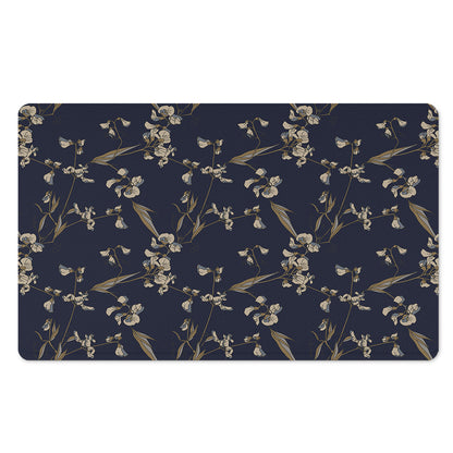 Vintage Sweet Pea Pattern Print Polyester Doormat