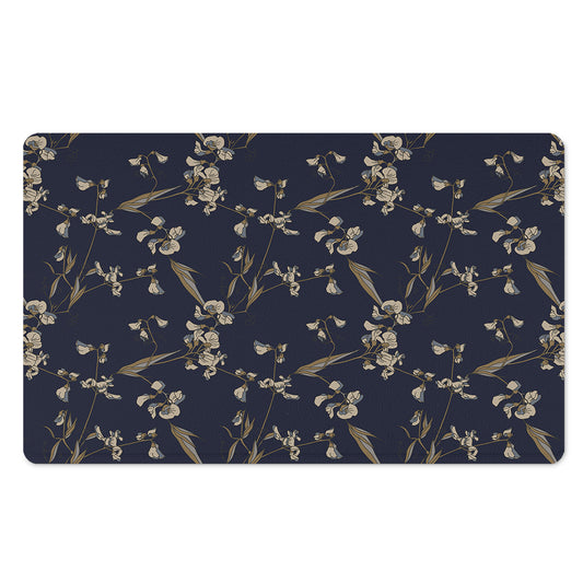 Vintage Sweet Pea Pattern Print Polyester Doormat