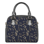 Vintage Sweet Pea Pattern Print Shoulder Handbag