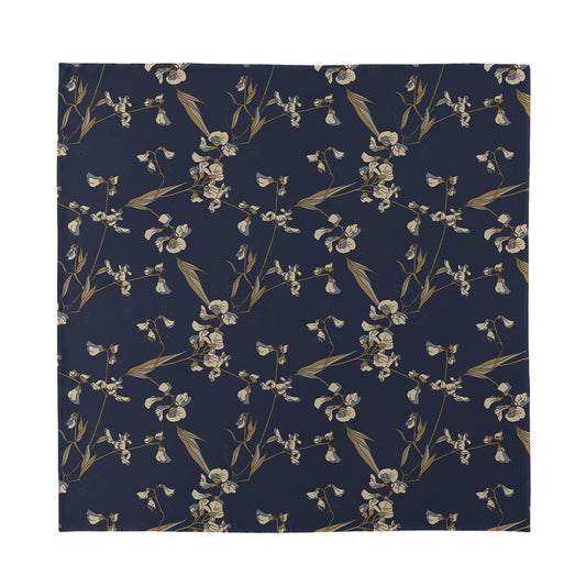 Vintage Sweet Pea Pattern Print Silk Bandana