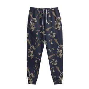 Vintage Sweet Pea Pattern Print Sweatpants