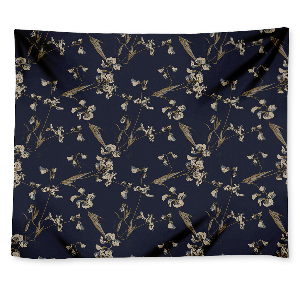 Vintage Sweet Pea Pattern Print Tapestry