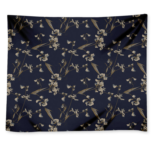 Vintage Sweet Pea Pattern Print Tapestry
