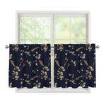 Vintage Sweet Pea Pattern Print Tier Curtains