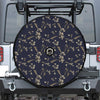 Vintage Sweet Pea Pattern Print Tire Cover With Camera Hole