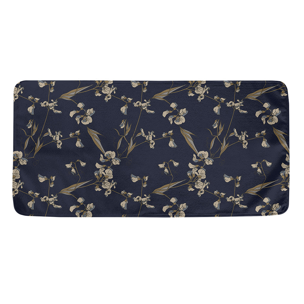 Vintage Sweet Pea Pattern Print Towel
