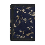 Vintage Sweet Pea Pattern Print Trifold Wallet