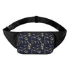 Vintage Sweet Pea Pattern Print Waist Bag