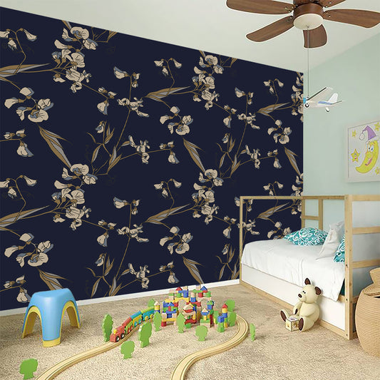 Vintage Sweet Pea Pattern Print Wall Sticker