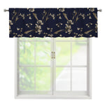 Vintage Sweet Pea Pattern Print Window Valance