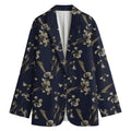 Vintage Sweet Pea Pattern Print Women's Blazer